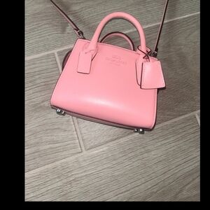 SOLD ON OTHER PLATFORM NEW AUTHENTIC Coach Pink Mini Andrea caryall Handbag